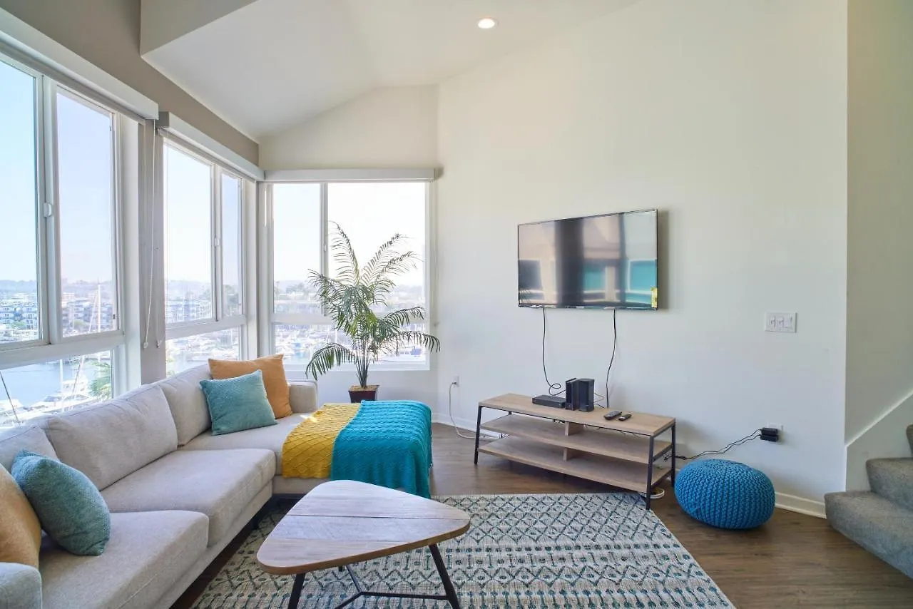 Peaceful Penthouse Panoramic Water Views Apartment Los Angeles