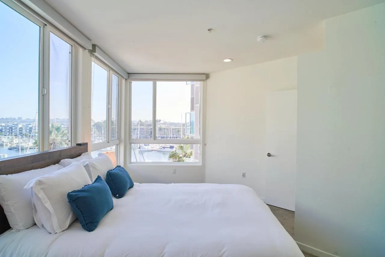 Peaceful Penthouse Panoramic Water Views Apartment Los Angeles